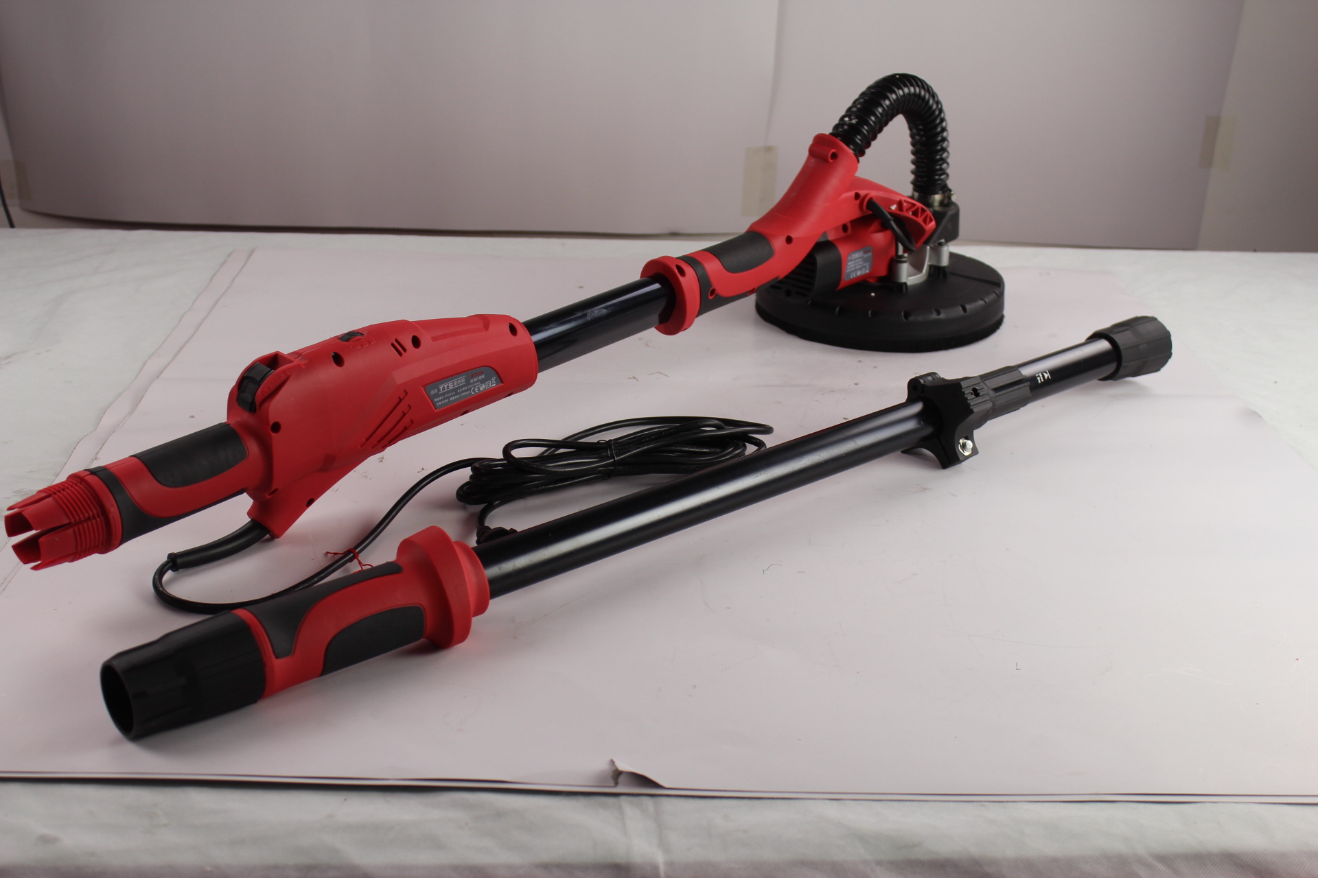 自吸尘式墙面打磨机图特斯 德国技术 90°旋转打磨盘 多档调速