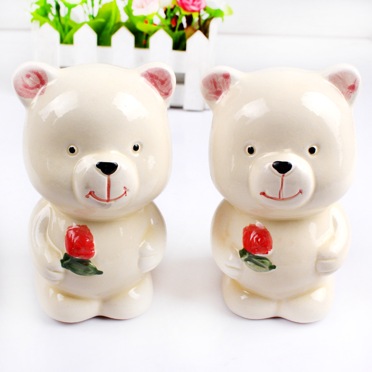 520小熊存钱罐 储蓄罐家庭日用品 2元店批发 两元超市货源