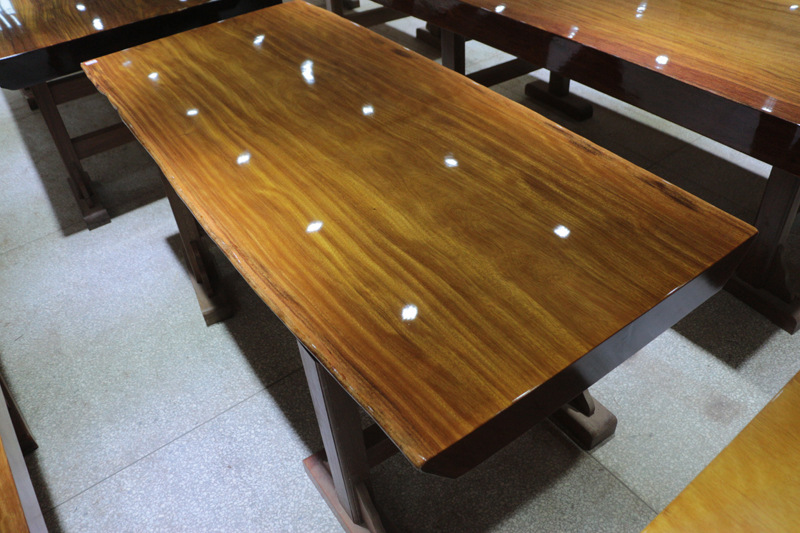 绿檀实木大板桌 花梨木办公桌 居家餐桌茶桌 实木家具180x81x10.
