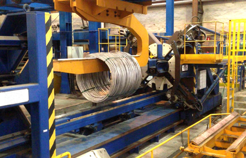 钢管打捆钢丝生产机器图片