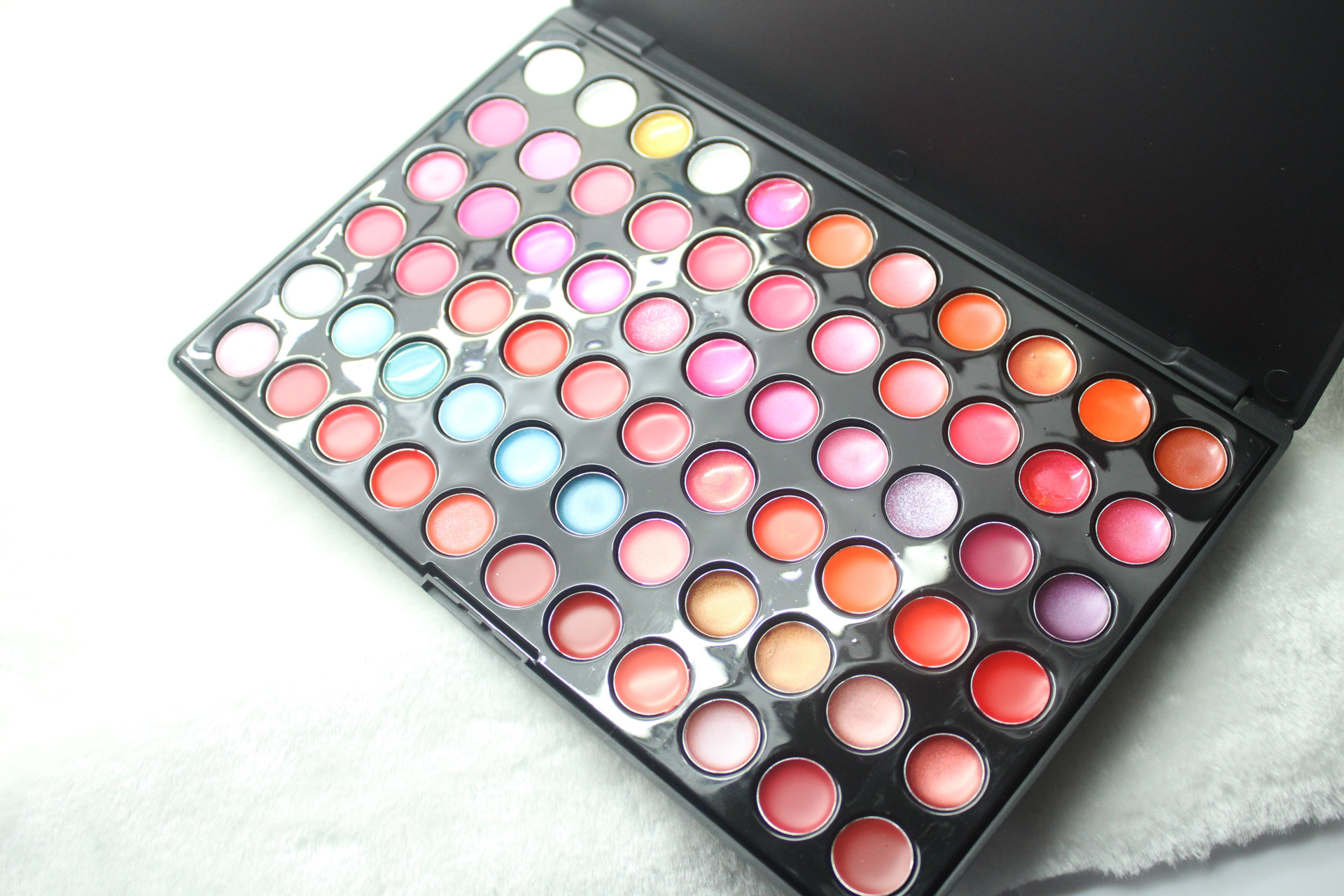 热销爆款66色唇彩 口红盘 唇彩盘 水彩盘彩妆盘 l66