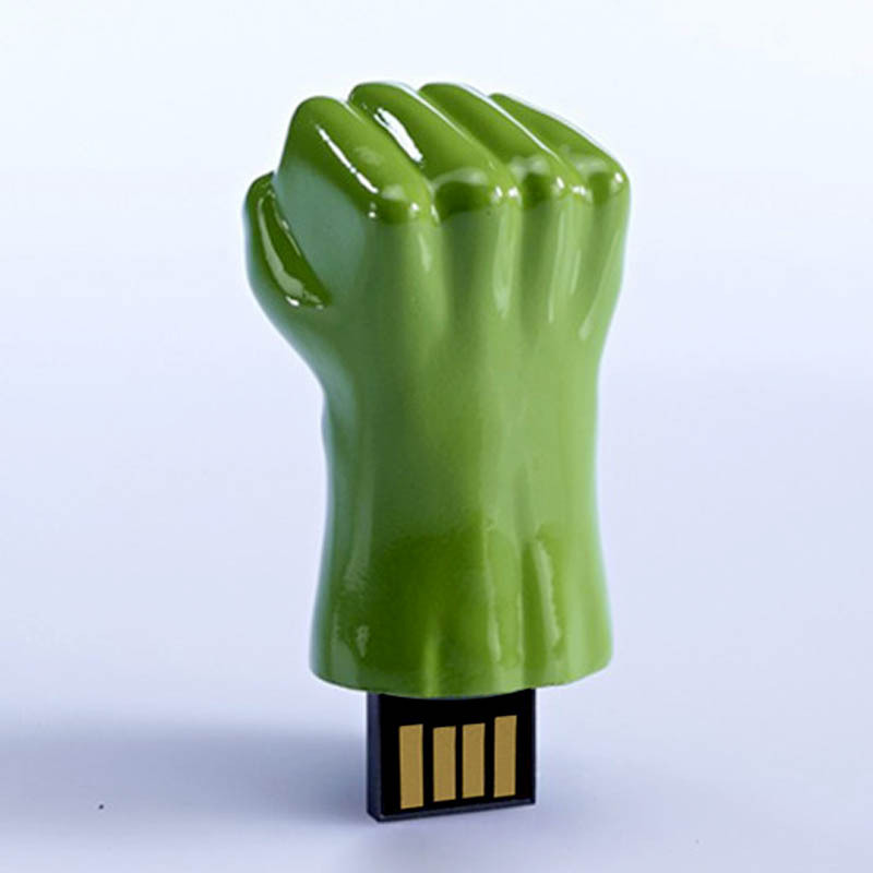 工厂批发复仇联盟钢铁侠系列绿巨人u盘个性创意金属钢铁手u盘特价