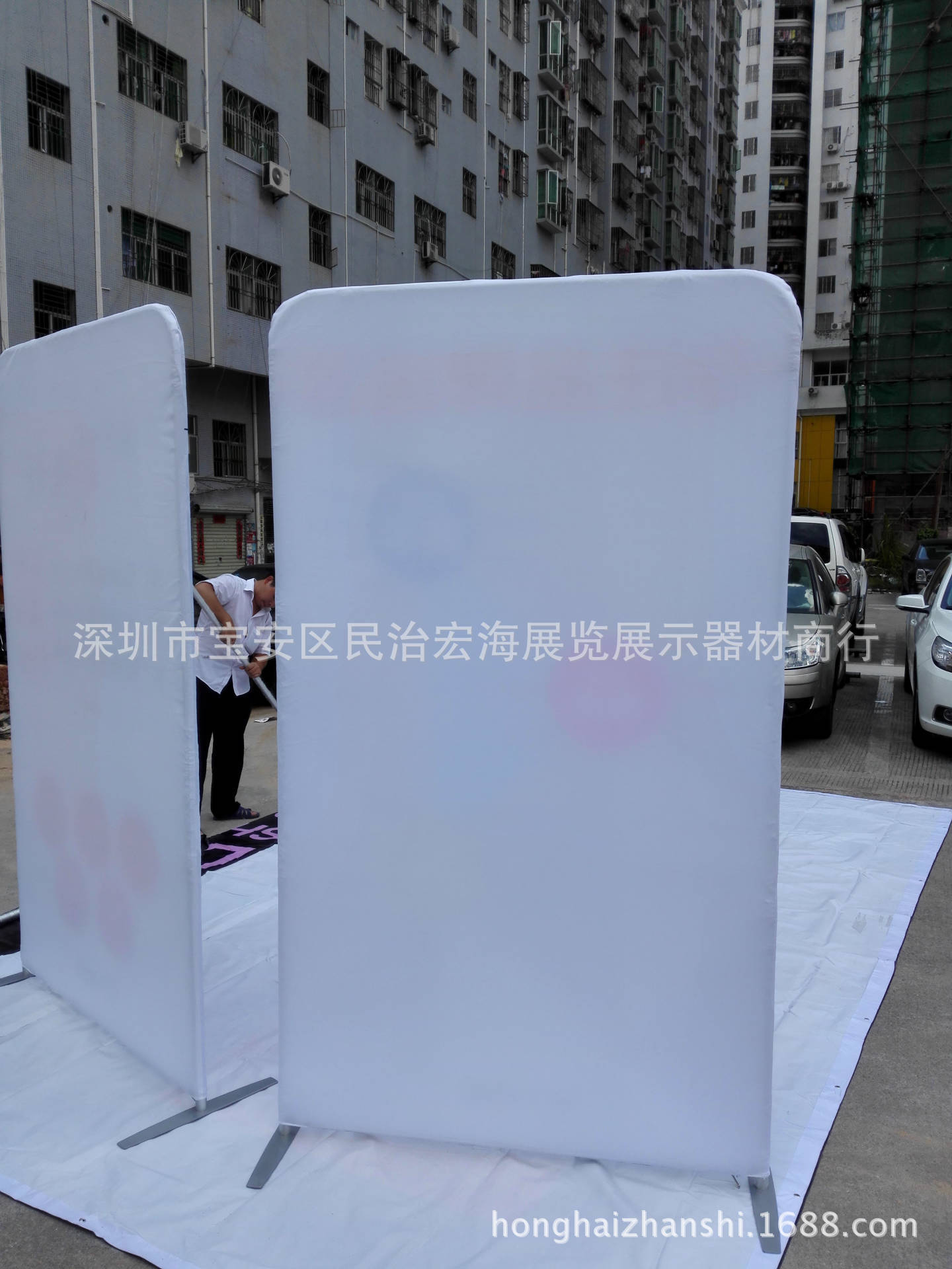 快幕秀-直型 230x594cm 可订做尺寸 背景板出国参展 厂家折扣