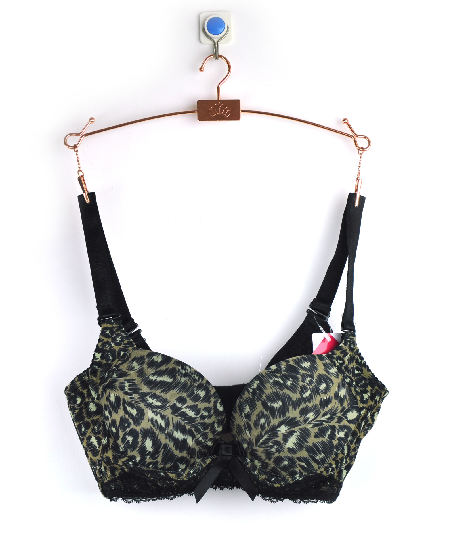 女士调整型 聚拢 蕾丝花边 豹纹 性感文胸罩 套装