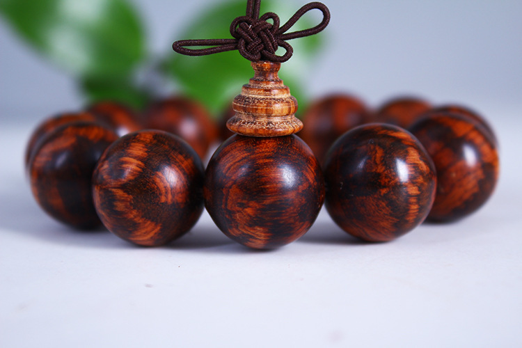 厂家直销 蛇纹木佛珠手链 男款南美蛇桑木佛珠手串