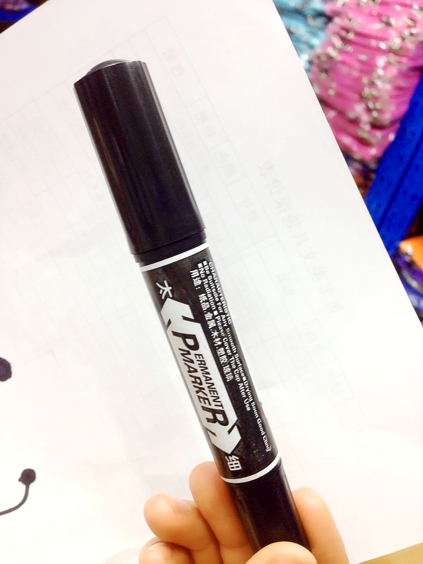 正品广纳环保记号笔物流用大头笔双头记号笔快递笔油性笔箱头笔