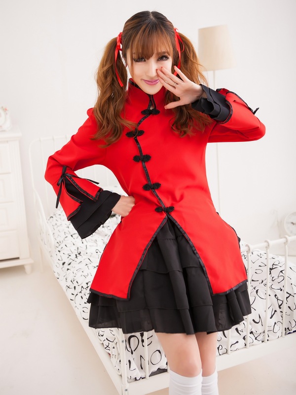 2014年cos动漫服装 出口日本lolita中国风舞姬女仆装 餐厅工作服