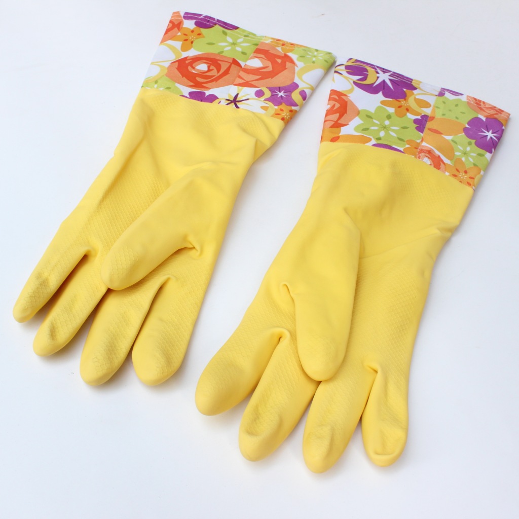 s528 家务清洁洗衣手套 保暖 洗碗乳胶手套 加绒乳胶手套