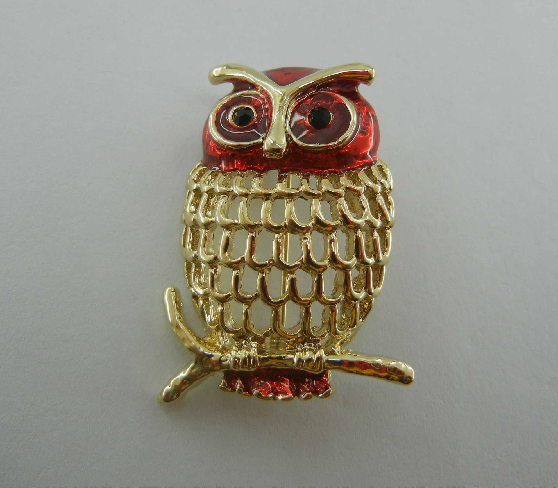 欧美韩国饰品 个性大眼猫头鹰款合金饰品胸针 外贸胸花 地摊货源