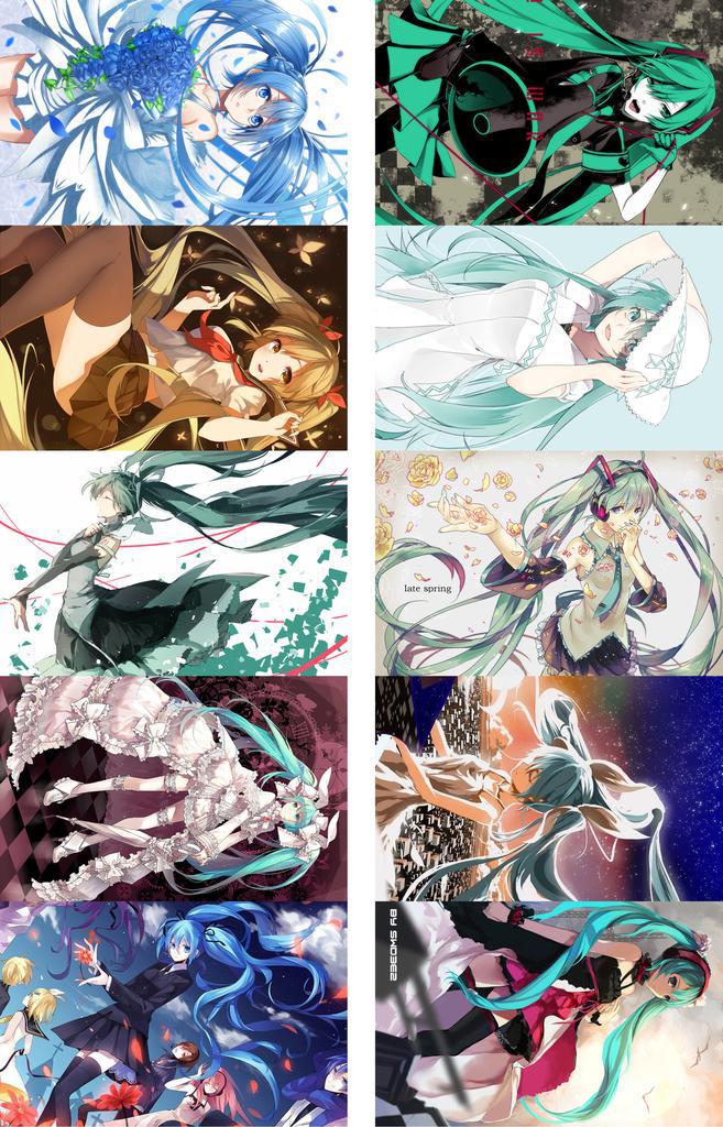 动漫明星初音少女01/02/03/04磨砂卡贴/收藏/周边/卡贴纸