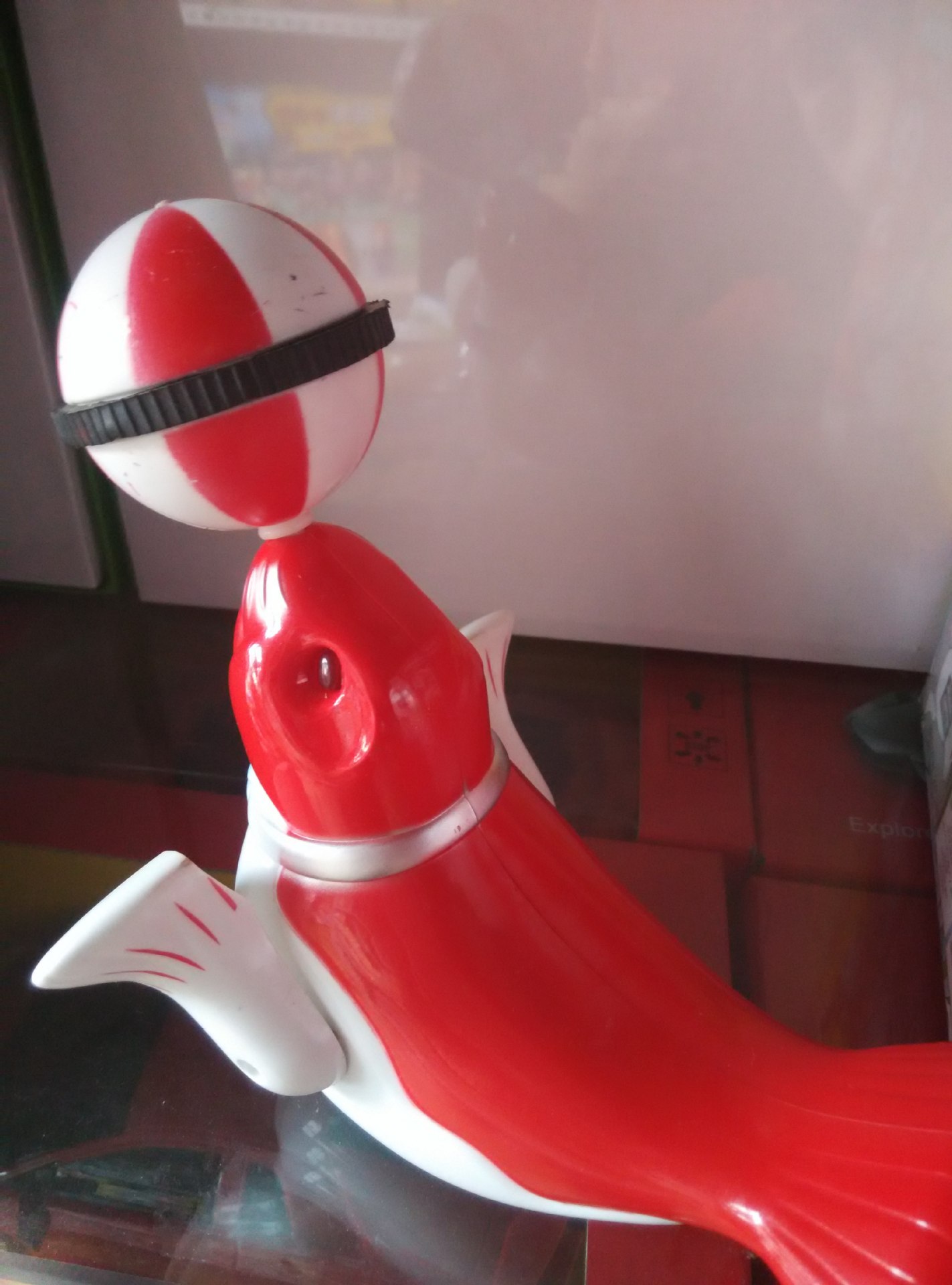 批发供应电动海豚电动海狮顶球 360度旋转发光 杂技海豚 地摊玩具详情