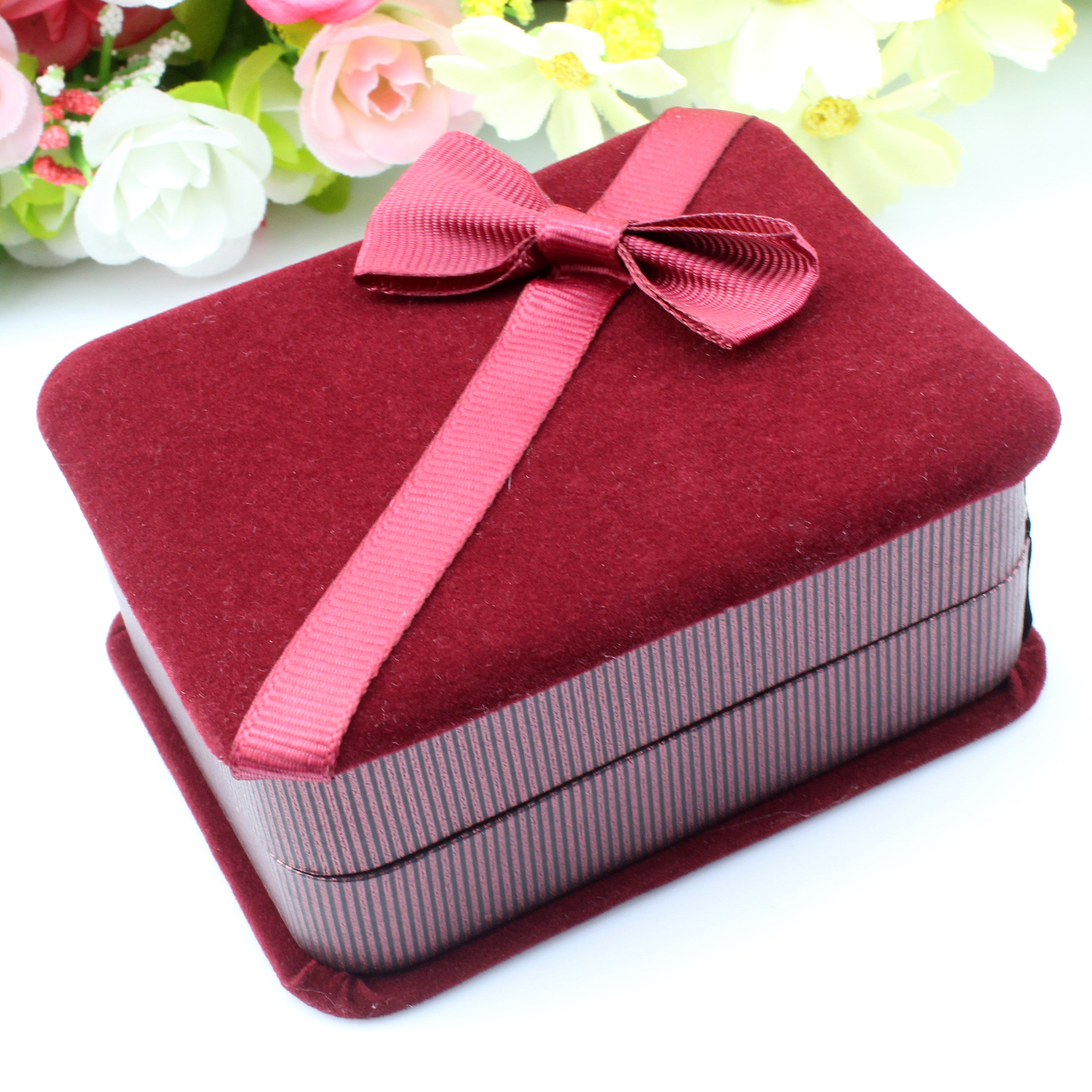 吊坠项链绒布首饰盒 精品高雅首饰包装盒 挂件首饰礼品盒 吊坠盒