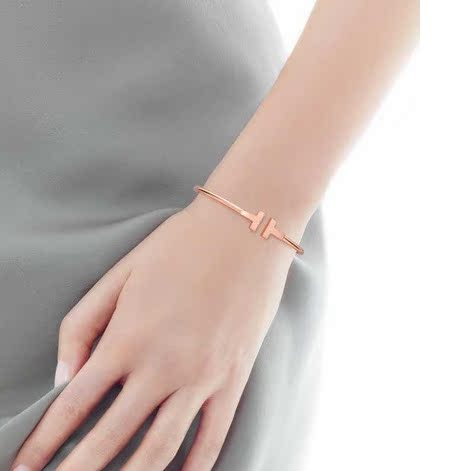 浙江金华官网同步正品tfn微镶饰品 镶钻手饰 高档 开口可调节手镯价格