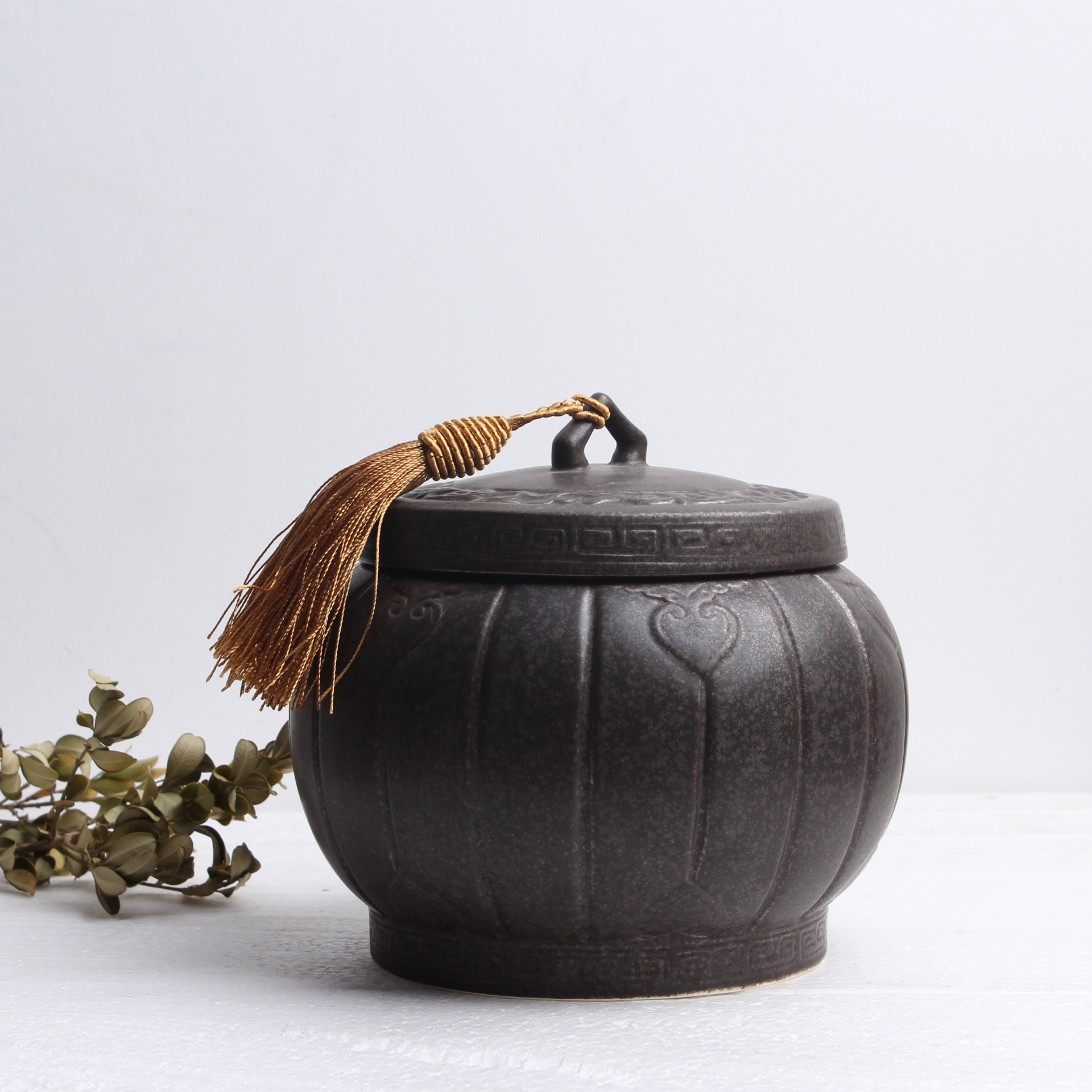 陶瓷密封罐 陶瓷茶叶罐 汝窑茶叶罐 高档茶叶罐 批发汝窑茶具