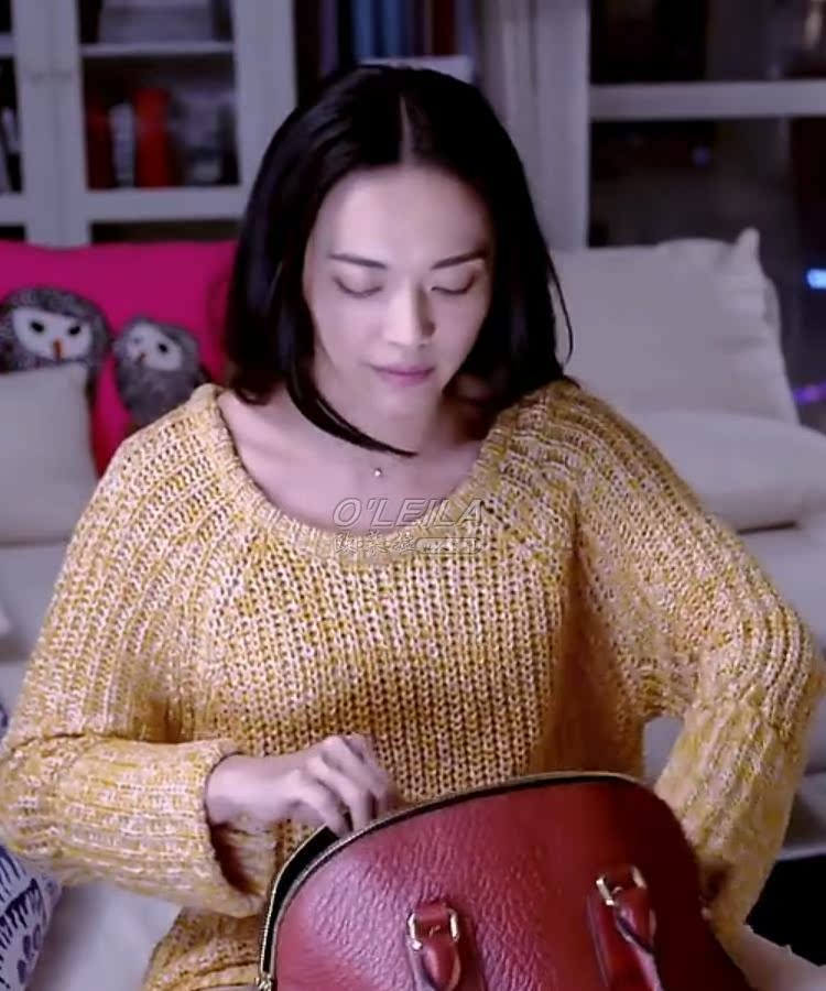 离婚律师姚晨 罗鹂同款 毛衣 杉杉来了元丽抒同款圆领长袖套头衫