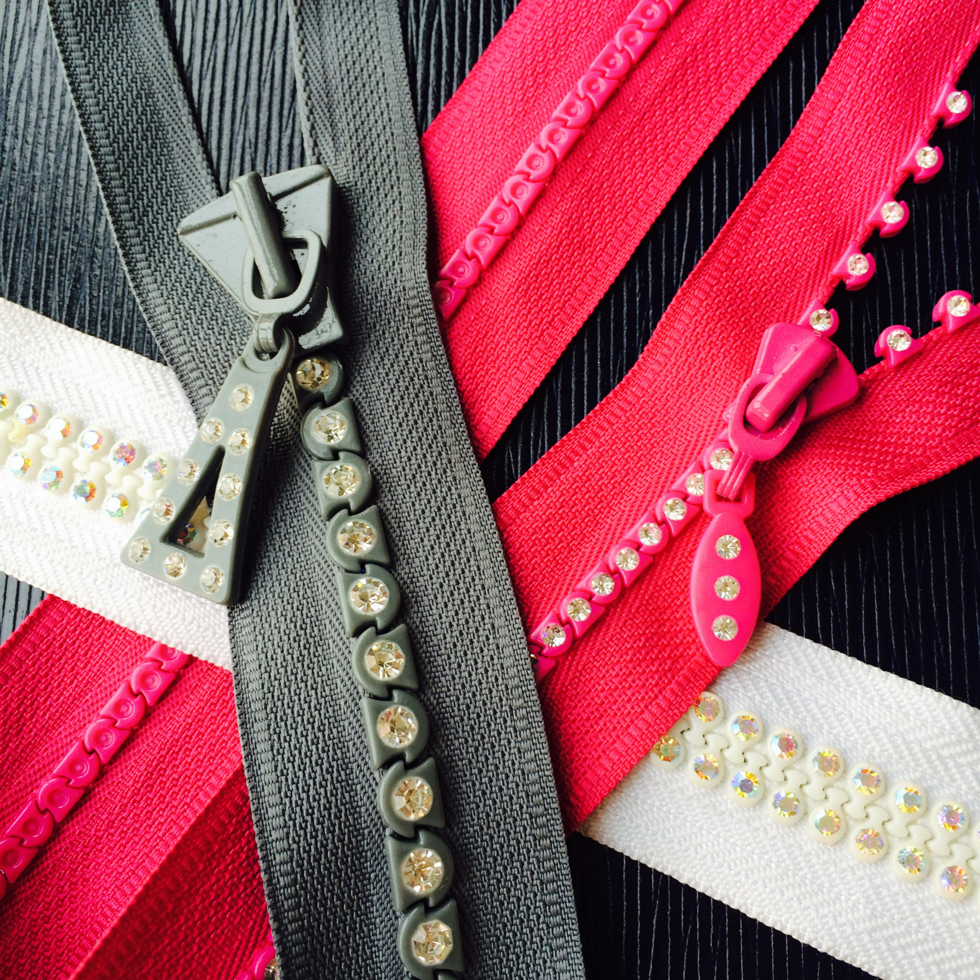 特殊拉链钻石拉链5号彩色码装拉链