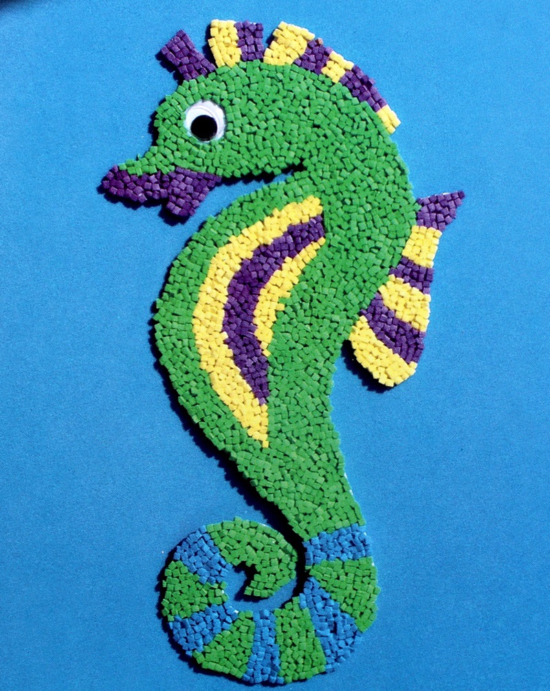 儿童手工制作粘贴画 eva泡沫颗粒贴画 益智玩具泡沫海绵贴纸