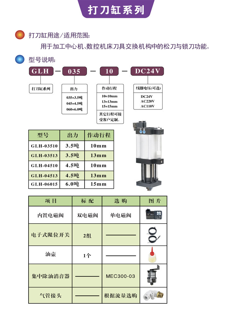 主轴打刀缸 数控铣床打刀缸  专业生产保修一年