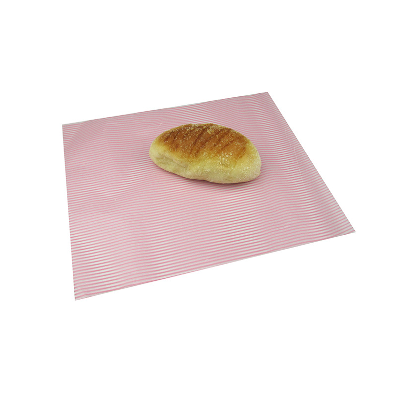 烘焙点心包装油纸 糖纸 蜡纸 红色条纹 50张盒装 一箱80卷 150g