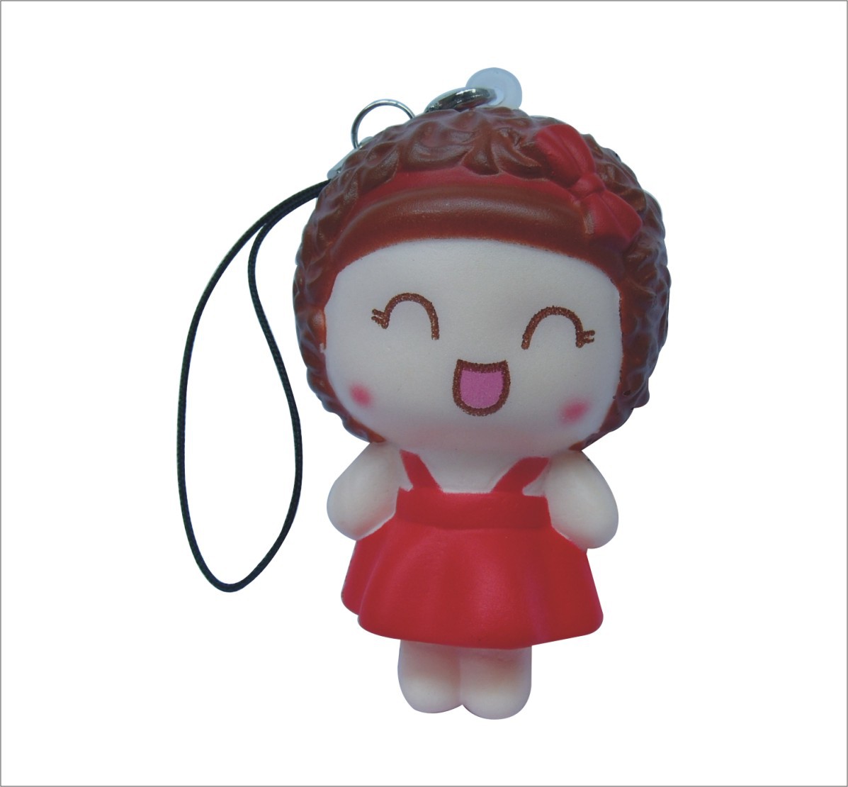 pu可爱人物造型钥匙链 手机挂饰