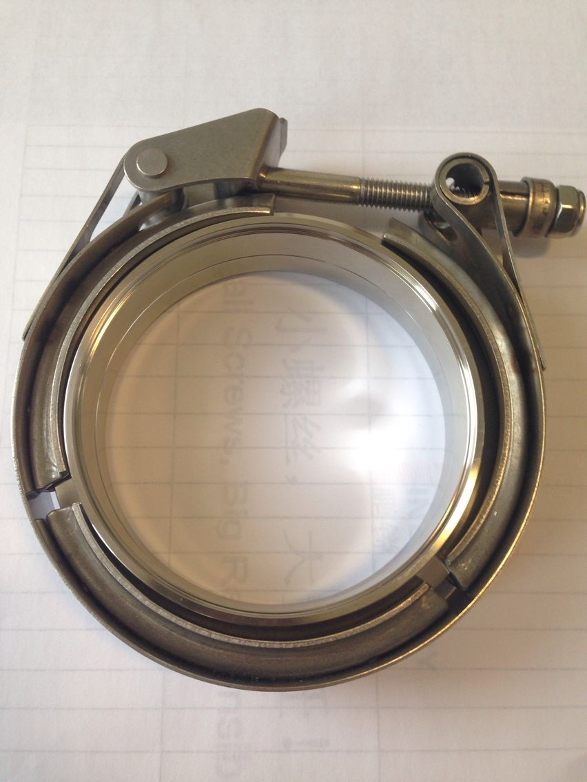 不锈钢v型卡箍4英寸 配带子母法兰