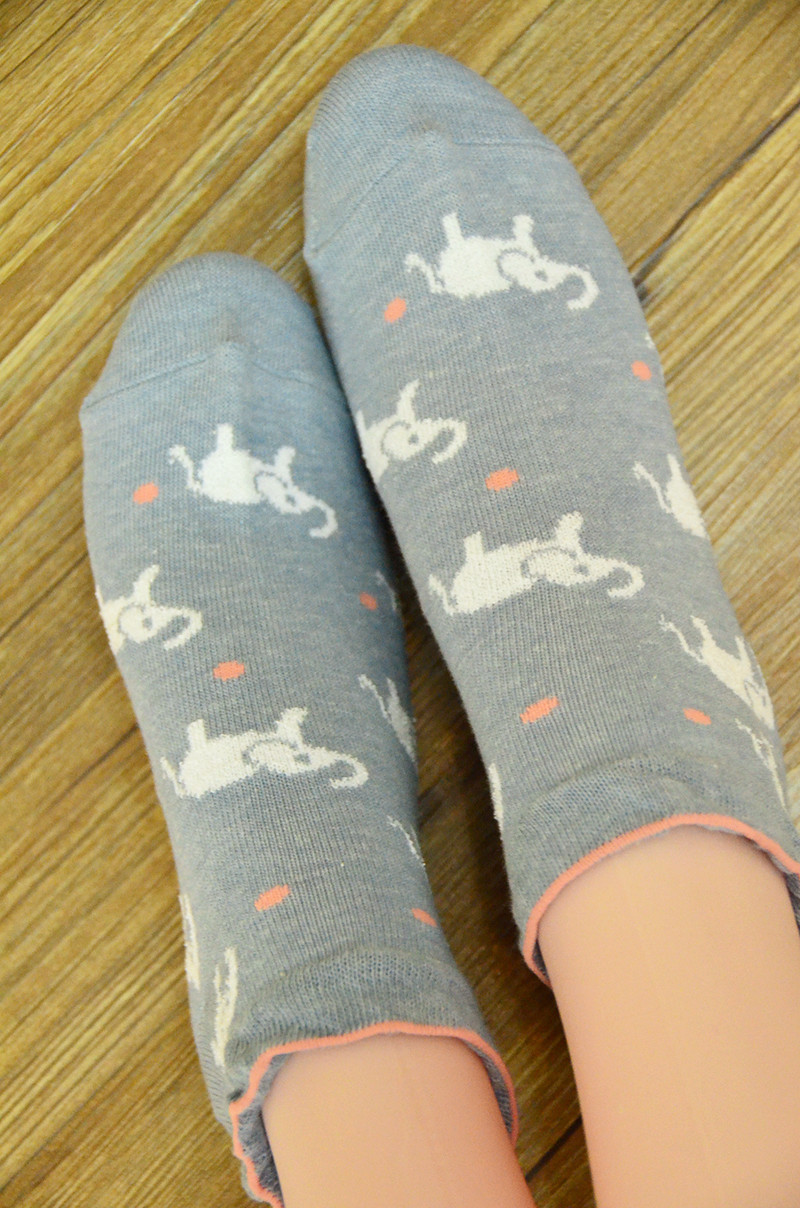  女士均码 大象是圈圈纱材质 注:此款袜子