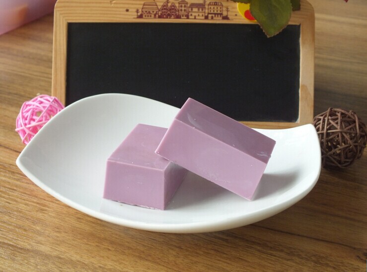 diy手工巧克力必备原料 纯可可脂巧克力块 紫色香芋味100g原装砖