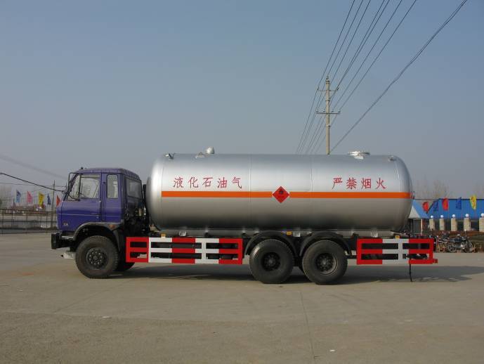 大量出售东风牌lpg lng罐车kp5253gyq型液化气体运输车