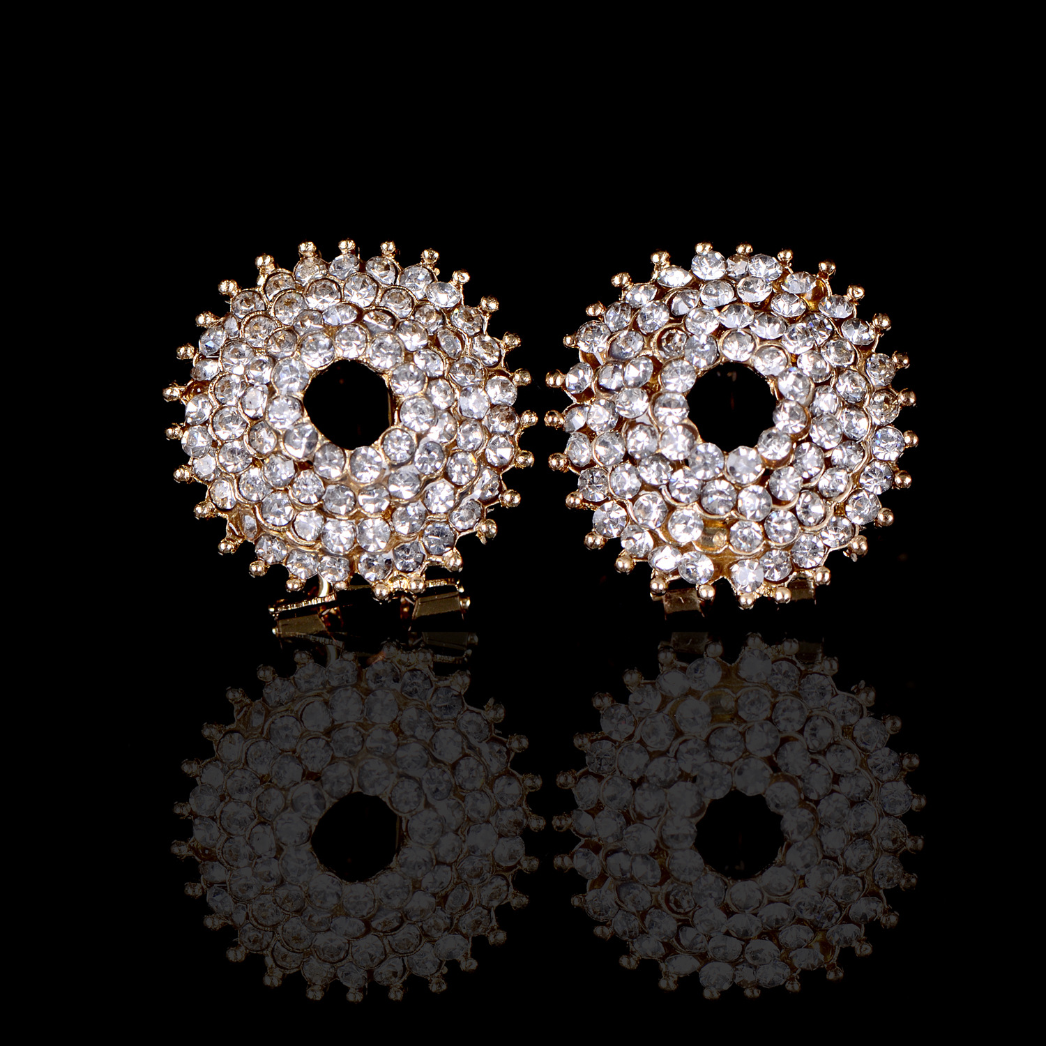 锌合金耳环电镀金色