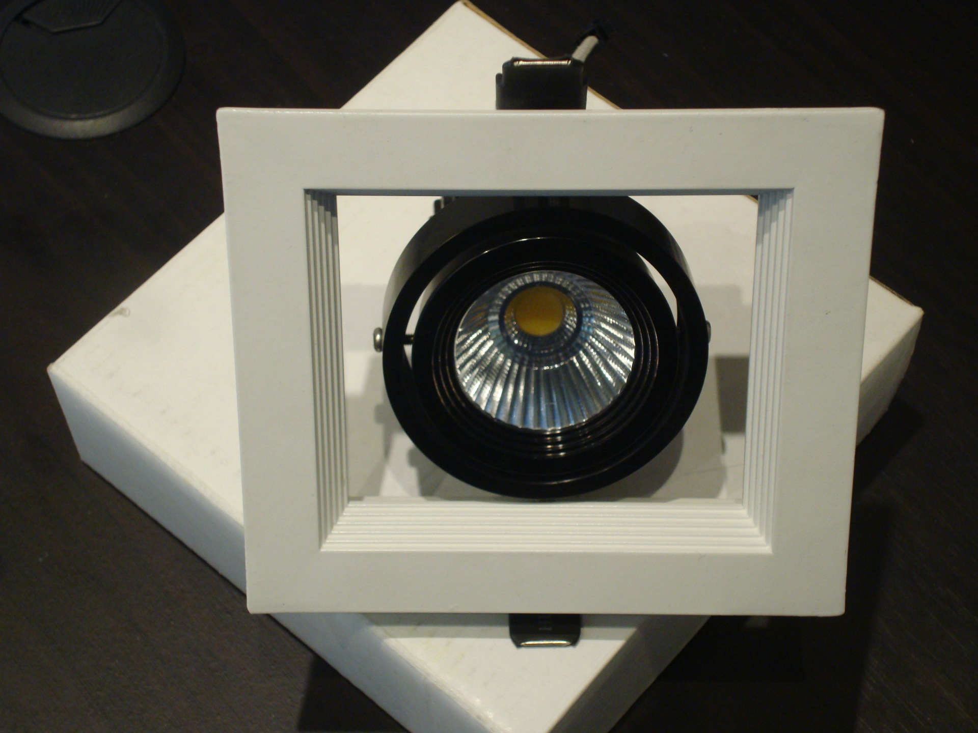 【铜铝直焊】新款led格栅灯单头一头8w/12格栅豆胆灯天花灯射灯