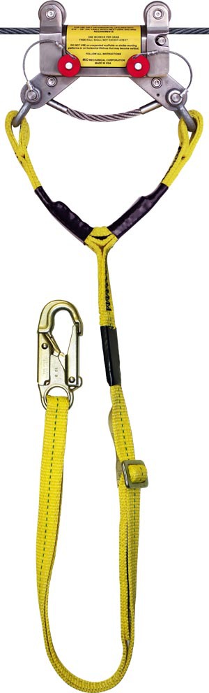 水平钢丝绳抓缆器