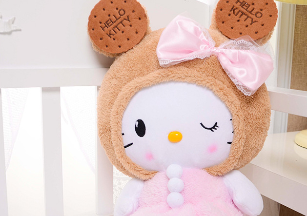 厂家直销饼干kt猫咪毛绒公仔 凯蒂大号猫娃娃玩具 情人节礼物