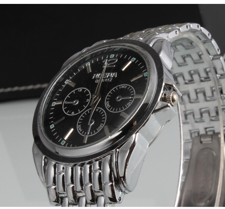 供应男士钢带手表 休闲商务男表 地摊货源 113044