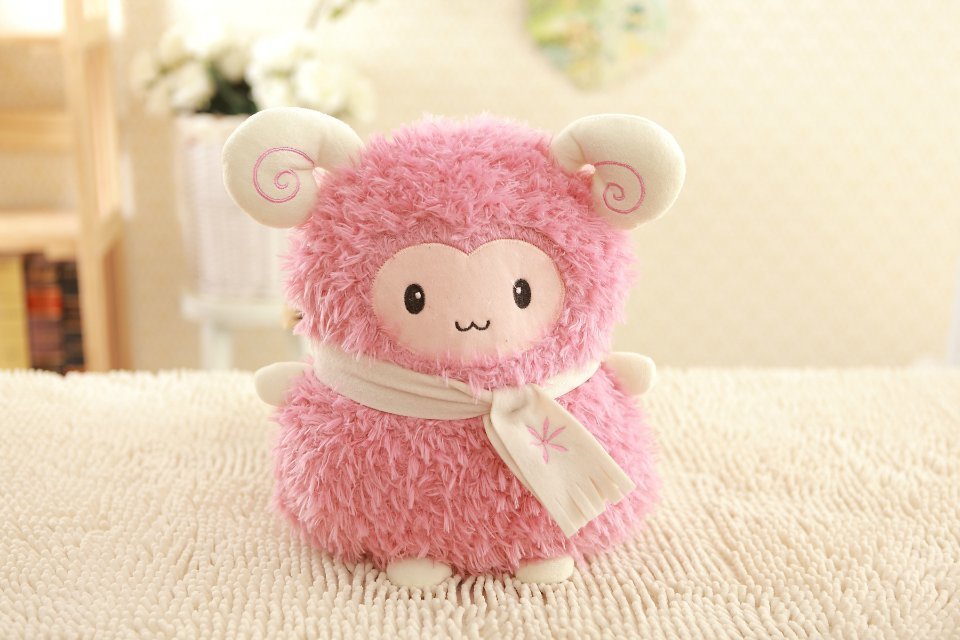 厂家批发 毛绒玩具公仔 嘟嘟羊 可爱小绵羊暖手捂 抱枕靠垫
