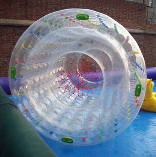 悠波球 水上滚筒步行球 充气游乐设备 水上玩具定制