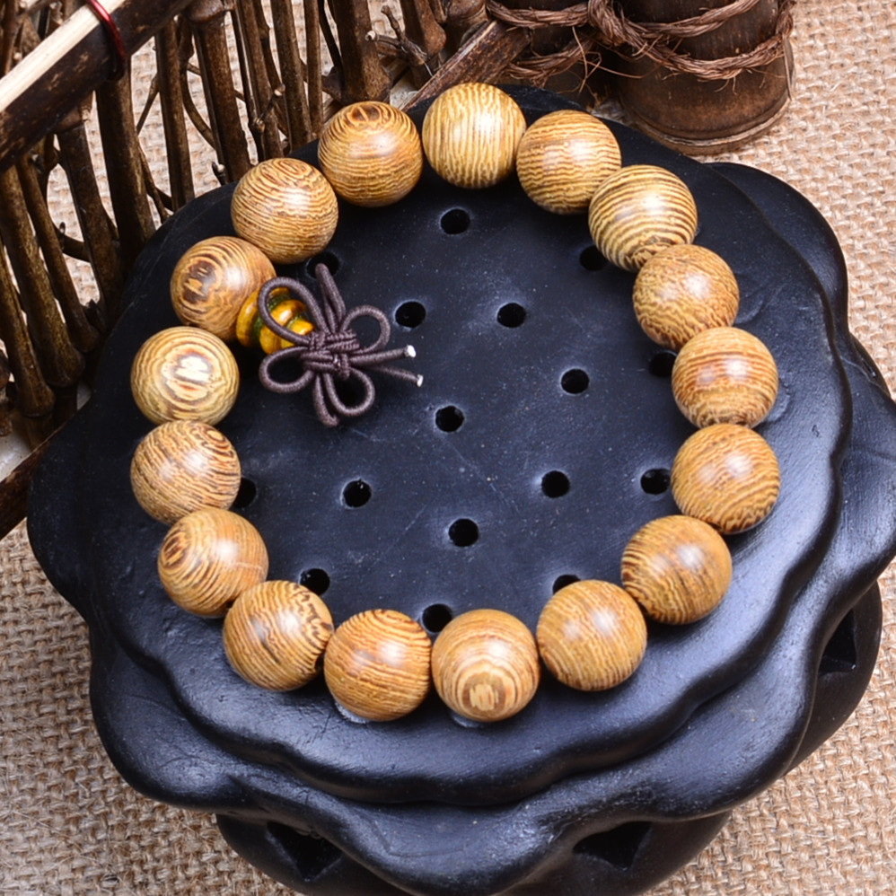 浙江金华天然鸡翅木佛珠手串财辟邪保平安手链展销会地摊元店饰品批发