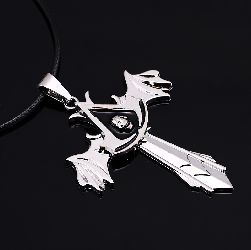 2015速卖通新款网游刺客信条项链 十字架项链 欧美摇滚男士项链