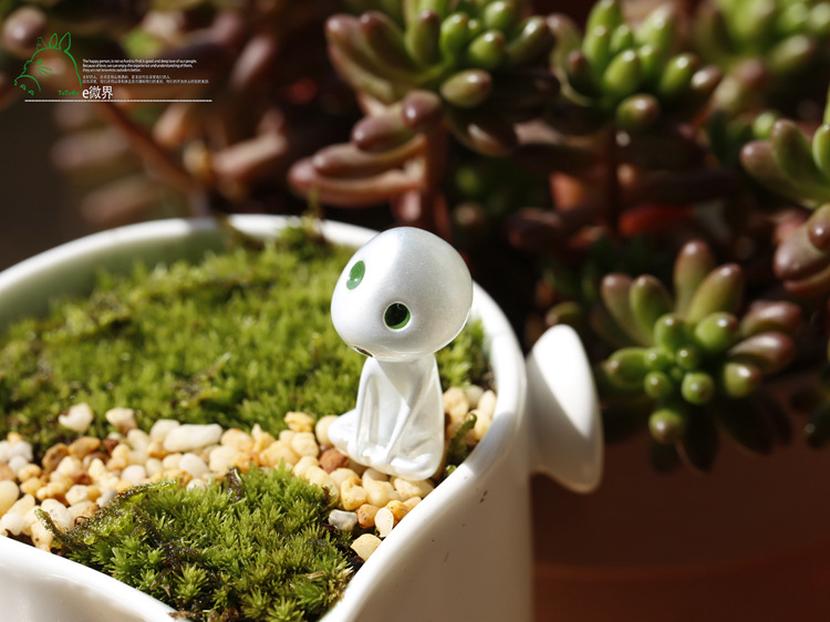 e微界 苔藓微景观装饰摆件 宫崎骏树精灵 diy材料批发