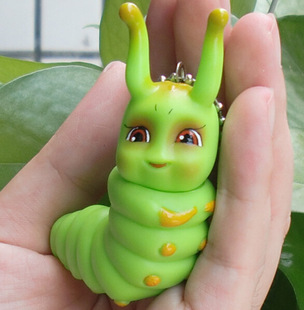 现货糖宝锁匙扣 花千骨同款糖宝灵虫钥匙扣玩具公仔pvc挂件玩偶