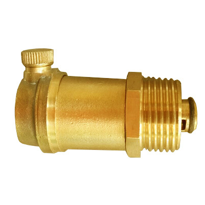 丝扣卧式铜排气阀玉环县黄铜自动排气阀一寸dn15dn20工程专用