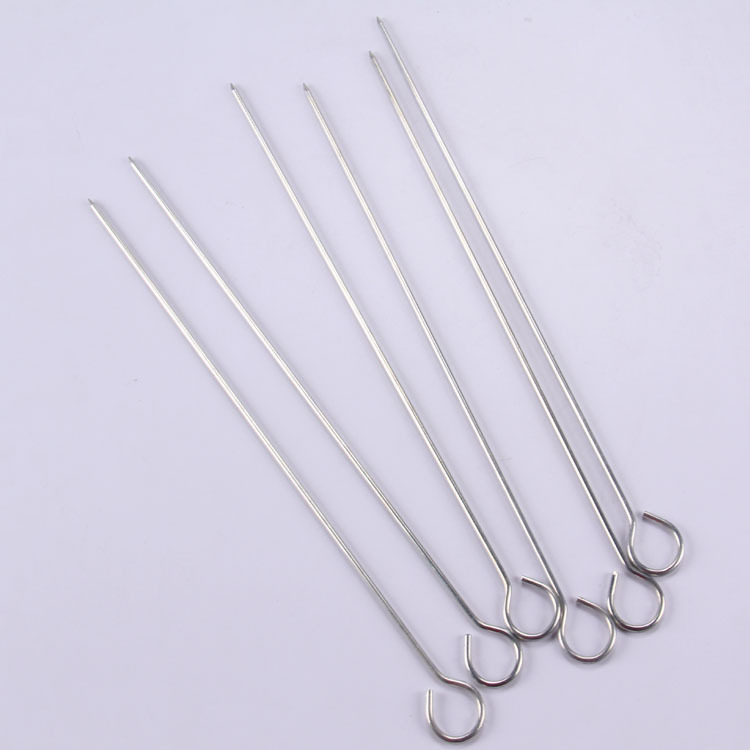 【幸福的滋味】 批发6只装圆形烧烤针 烧烤配件30cm 烧烤工具