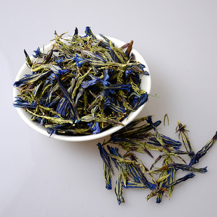 云南丽江 特级虞美人龙胆花养生花茶蓝花玉美人美容养颜罐装批发