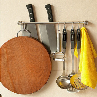 不锈钢厨房挂钩全实心排勾厨具收纳卫浴挂件浴室活动钩子可定制