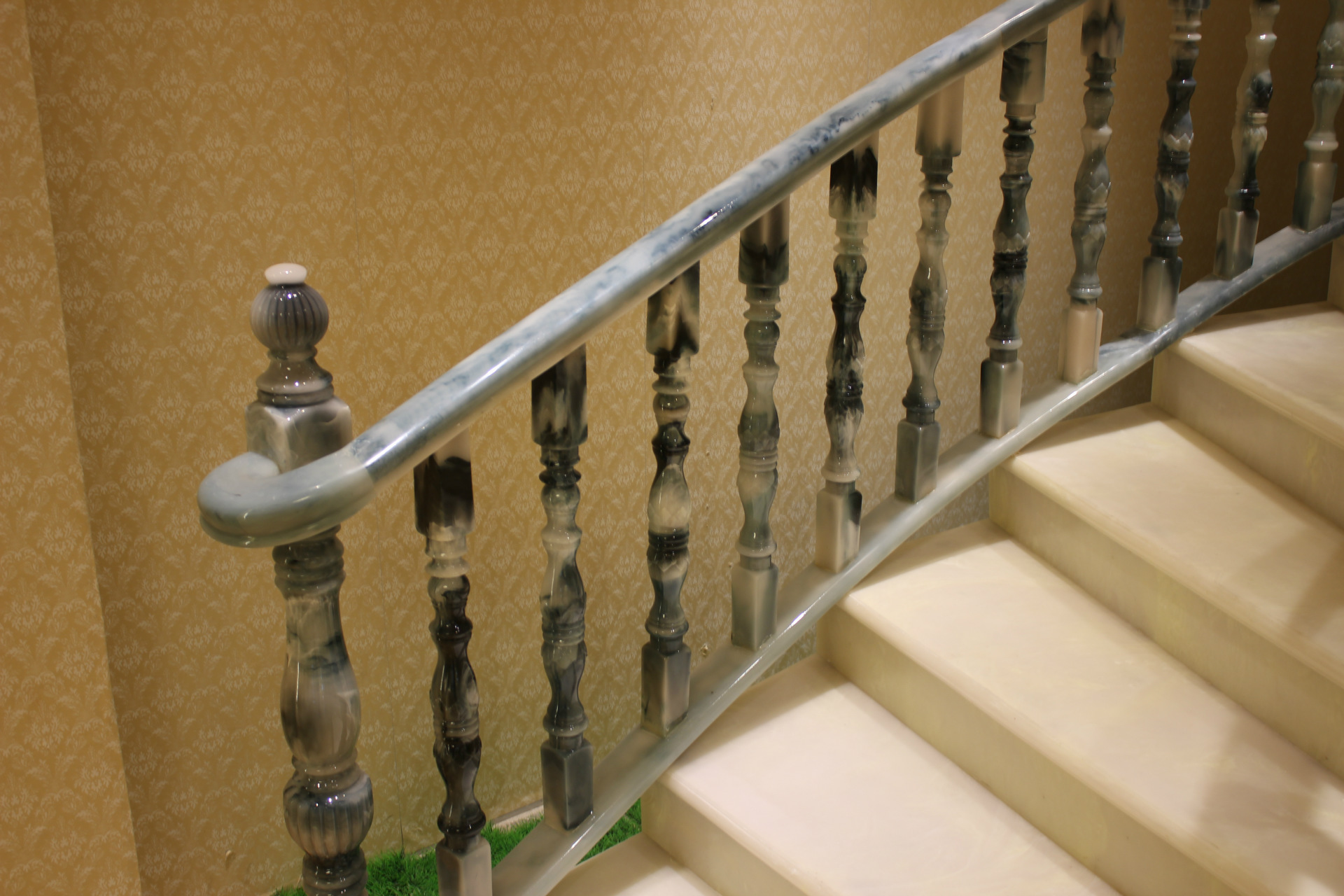 供应玉石楼梯扶手 高档家居玉石楼梯 玉石扶手