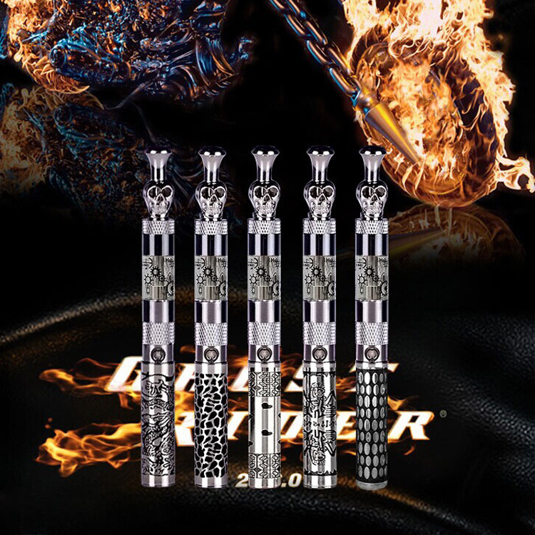 潮人必备新款egok 1453 骷髅头雕刻可充电电子烟,2015厂家直销