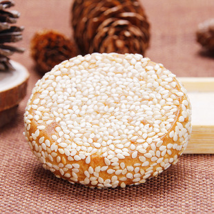 百年老字号佬泰丰斋手工精制乌镇传统名特产白麻饼芝麻饼