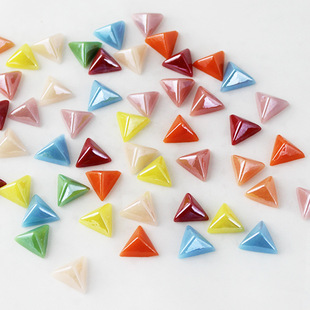 平底异形钻 陶瓷钻不变色 水晶玻璃钻方钻饰品配件diy三棱锥11mm