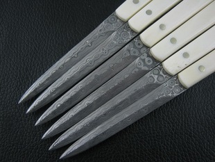 牛骨手柄 大马士革钢 普洱黑茶 茶剑茶刀茶针茶锥m107