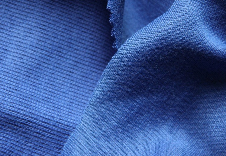 时装面料精梳法国罗纹磨毛双面针织面料 2*2cvc罗纹磨毛粗纺面料