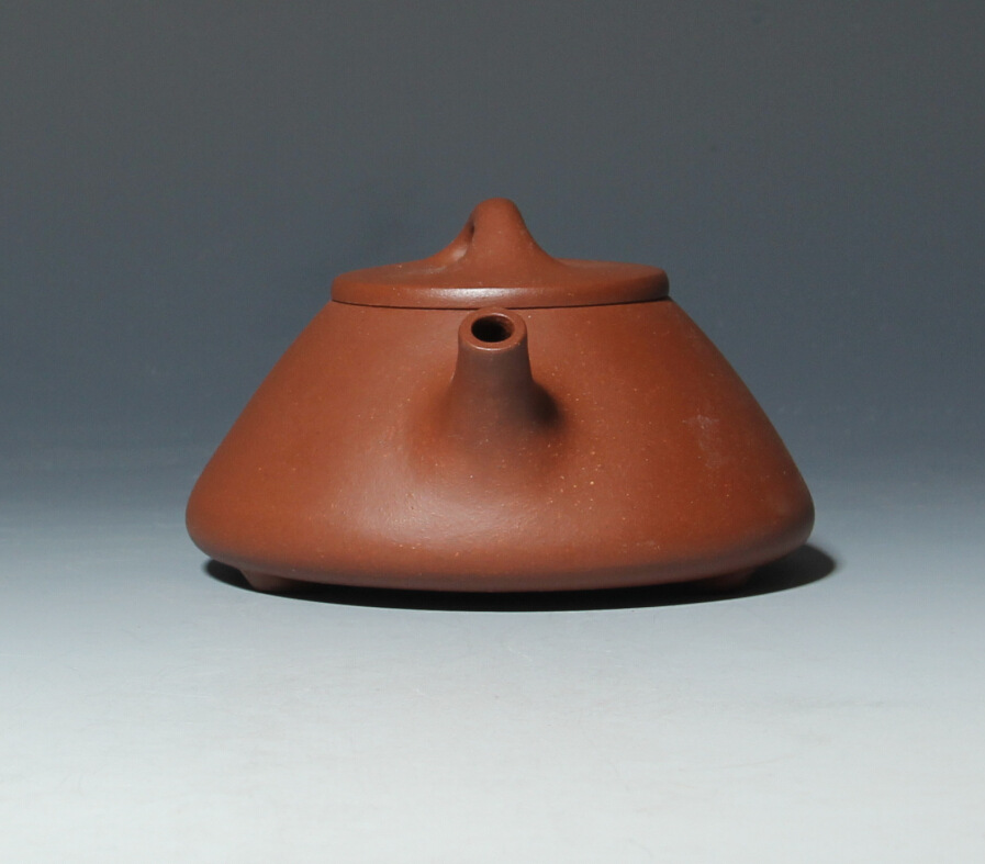 邵军亚子冶石瓢壶 清水泥 宜兴正品名家紫砂壶 工艺茶具收藏壶